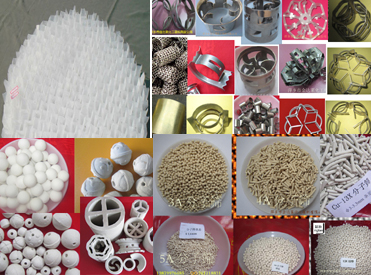 萍乡金达莱化工填料有限公司的各种规整填料及散堆填料